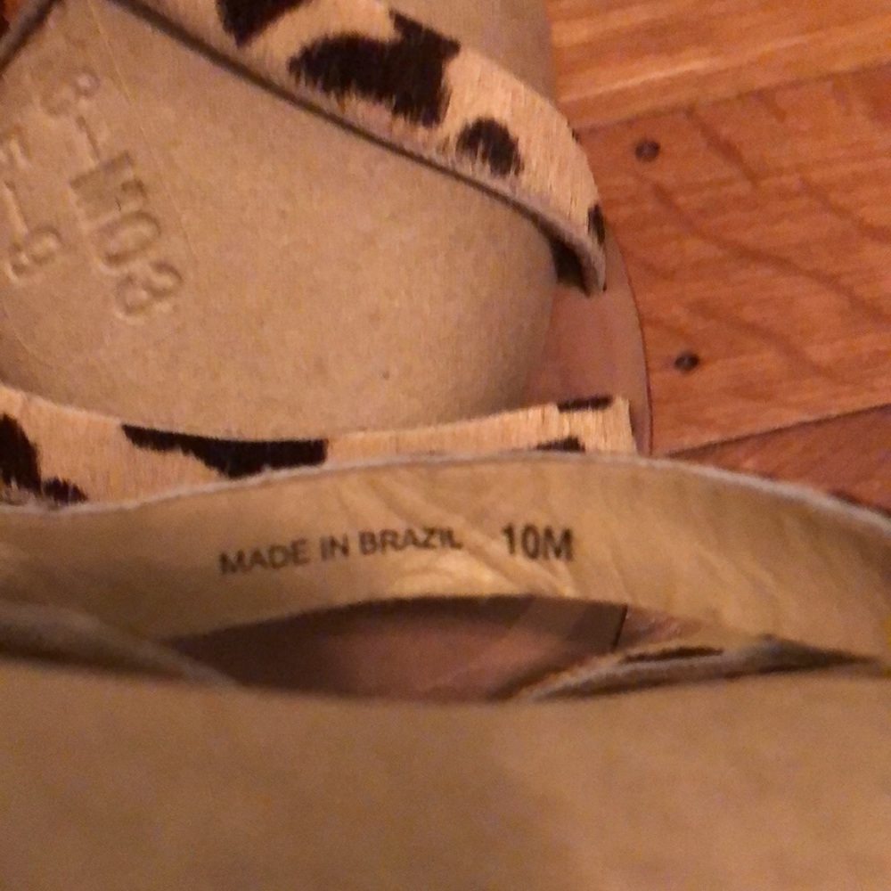 KATE SPADE - Animal Print Wedge Sandals - Picture 9 of 12